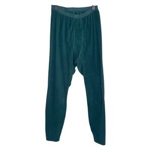 Patagonia Vintage USA Capilene Fleece Thermal Base Layer Bottom Hunter Green XL